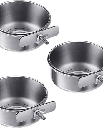 Ciotola in acciaio inox con morsetto XL da QualityZoo