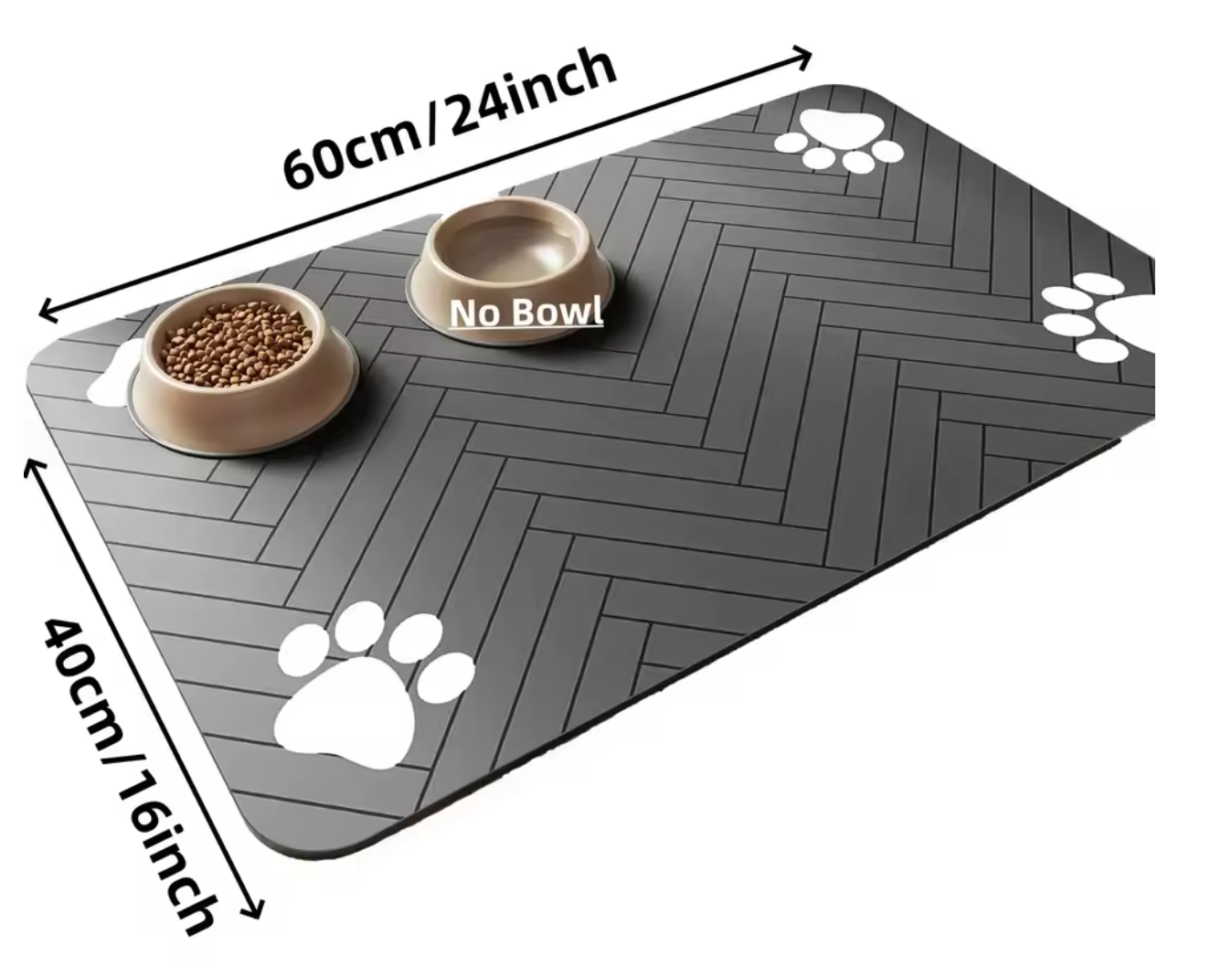 Tappetino per l'alimentazione degli animali domestici 40x60 cm