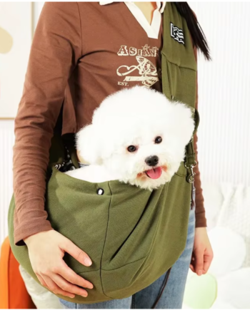 Borsa a tracolla per animali domestici - Verde Militare