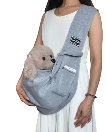 Borsa a tracolla per animali domestici - Grigio