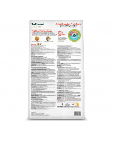 Alimentazione Estrusi Zupreem FrutiBland M 18 Kg- Zupreem